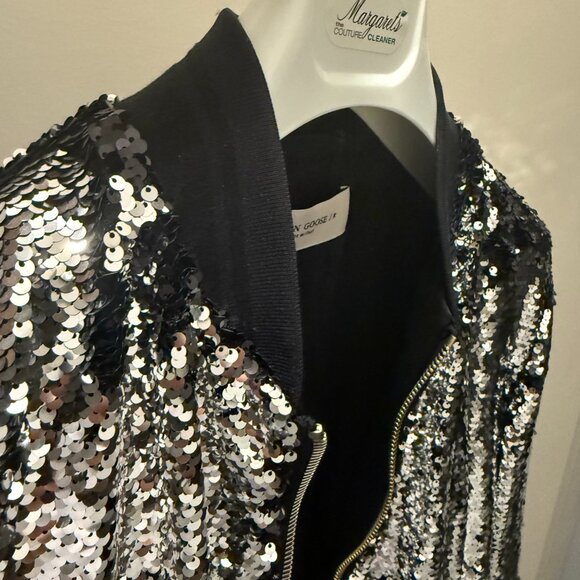Golden Goose Men's Joshua Sequin Bomber Jacket Size 48 IT - Picture 4 of 13
